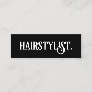 Hairstylist Modern Professional Minimalist Simple Mini Business Card