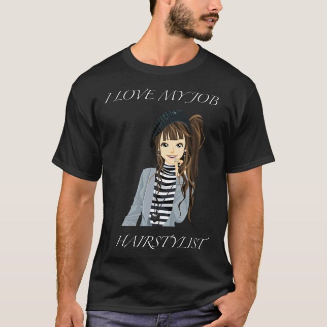 Hairstylist & Nail Beautician T-Shirt (Front)