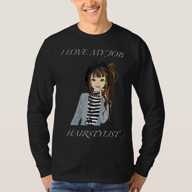 Hairstylist & Nail Beautician T-Shirt (Front)