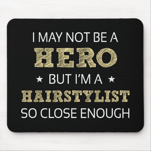 Hairstylist Novelty Mouse Pad