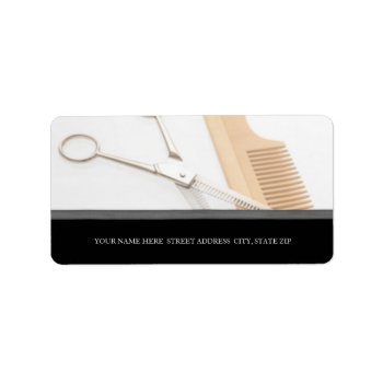 Hairstylist Or Salon Address Labels by lifethroughalens at Zazzle
