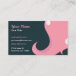 Hairstylist Pink Hair Business Card