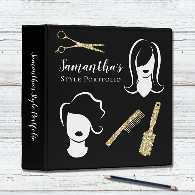Hairstylist Portfolio Book of Styles 3 Ring Binder (Creator Uploaded)