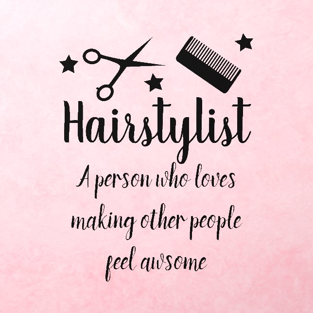 Hairstylist Quote Funny Hairdresser Wall Sticker (Insitu 3)