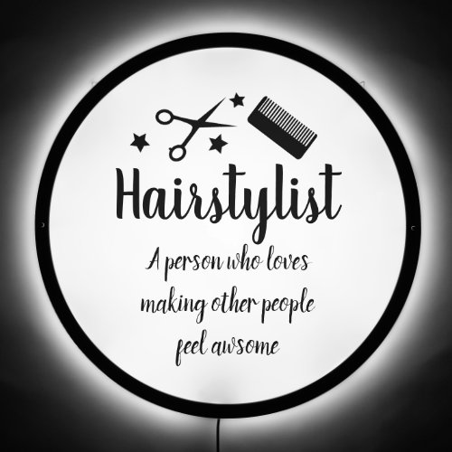 Hairstylist Quote Hair Salon Hairdresser  LED Sign