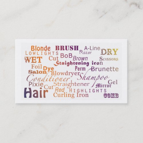 HairStylist/Salon Business Cards