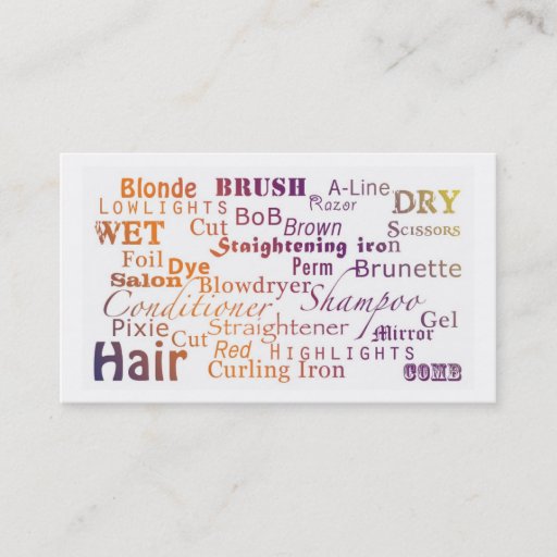 Customizable HairStylist/Salon Business Cards
