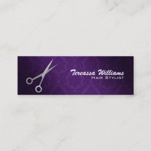Hairstylist Scissors Skinny Business Cards
