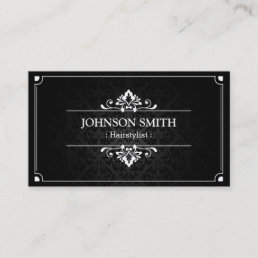 Hairstylist - Shadow of Damask Business Card