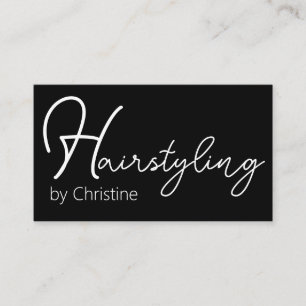 Hairstylist Trendy Appointment Business Cards