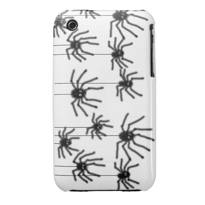 Hairy Cartoon Spiders iPhone 3 Case