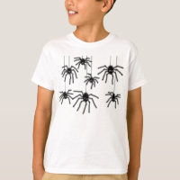 Hairy Cartoon Spiders Kids T-Shirt