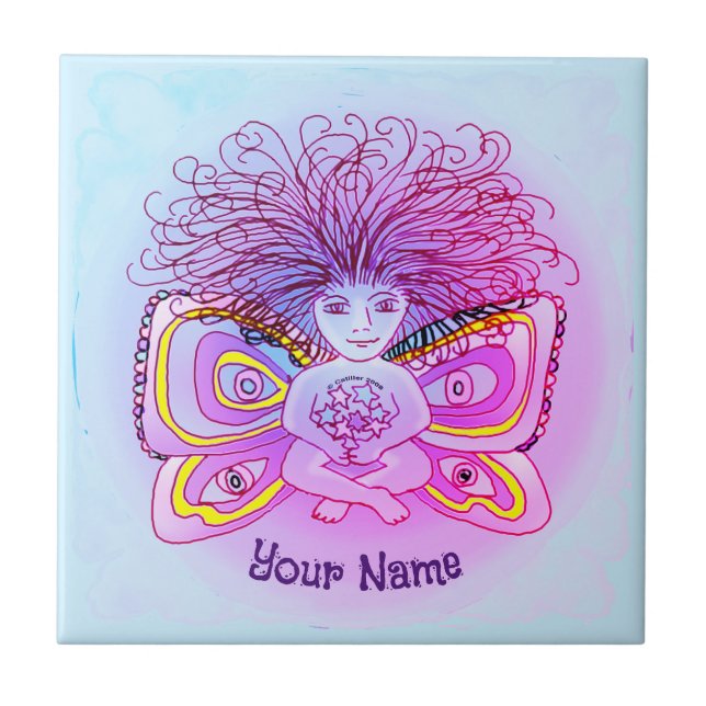 Hairy Fairy Ceramic Tile (Front)