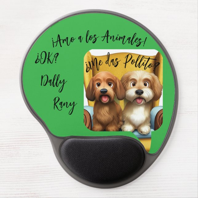 "Hairy Little Sisters" gel mouse pad (Front)