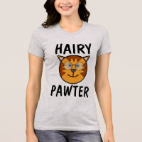 Hairy Pawter, Funny Cat T-shirts