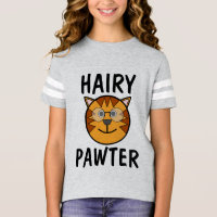 Hairy Pawter, Funny Kids Cat T-shirts