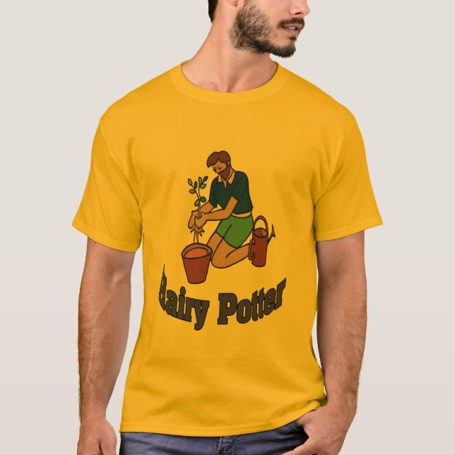 Hairy Potter Gardening T-Shirt (Front)