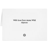 Hairy the Alpaca (Back Horizontal)