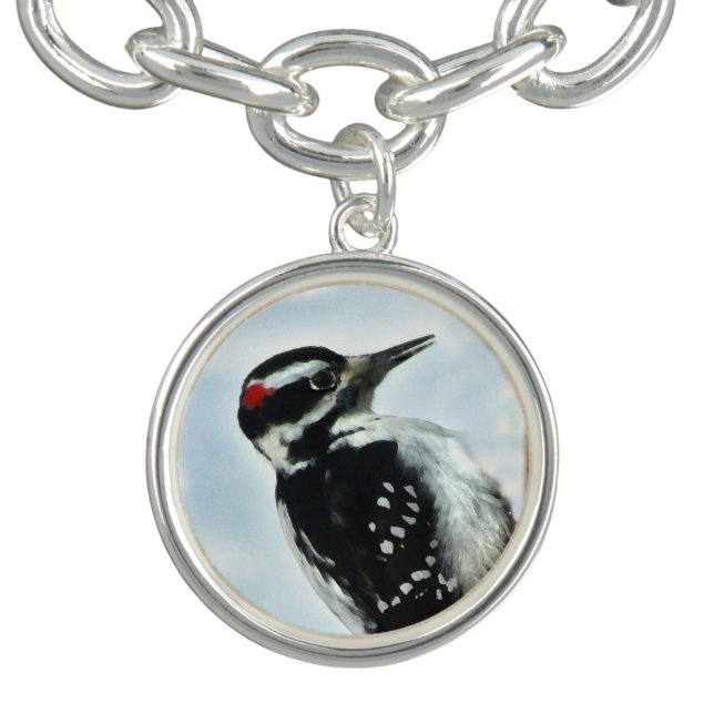 Hairy Woodpecker Charm Bracelet (Design)
