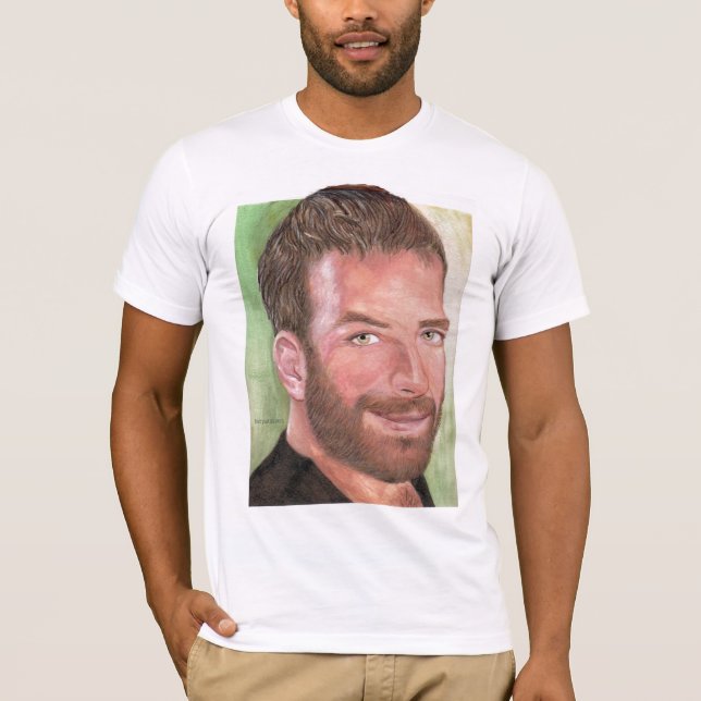 Hairyartist shirt #4- self portrait (Front)