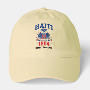 Haiti 1804 Patriotic Vintage Flag Graphic Heritage Hat