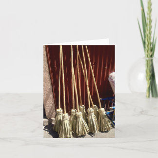 Haiti Brooms blank note card