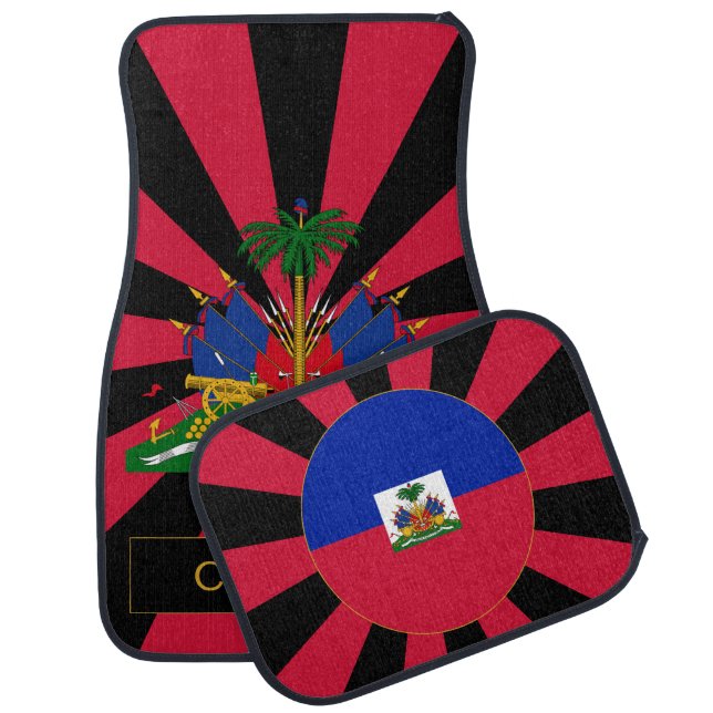Haiti Car Floor Mat & Haitian Flag / Patriots (Set)