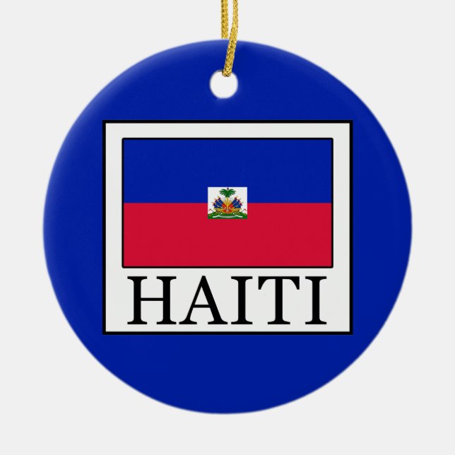 Haiti Ceramic Ornament (Front)
