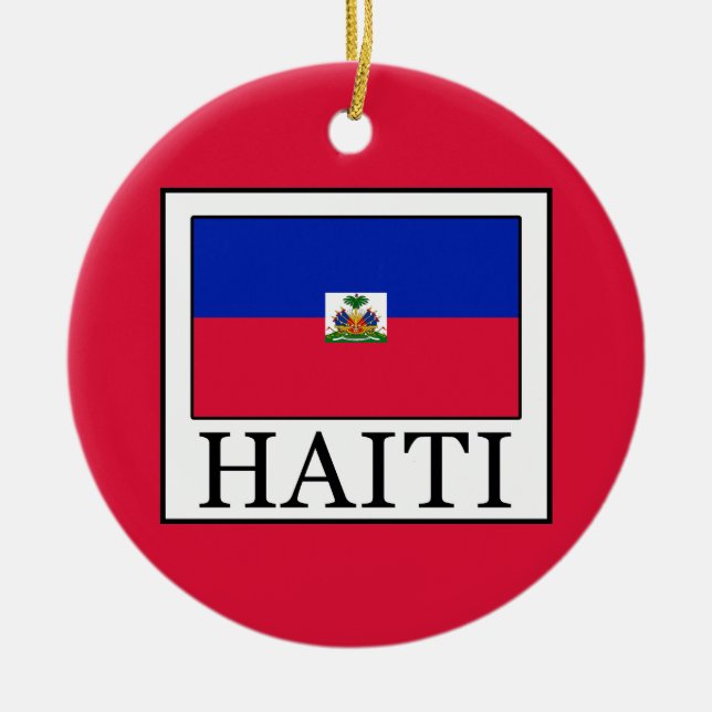 Haiti Ceramic Ornament (Front)