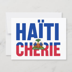 Haiti Chérie - Haitian Flag Postcard
