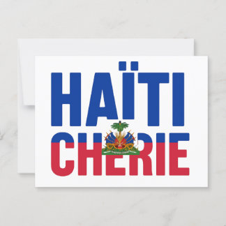 Haiti Chérie - Haitian Flag Postcard