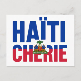 Haiti Cherie - Haitian Flag Postcard