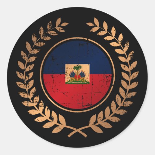 Haiti Classic Round Sticker