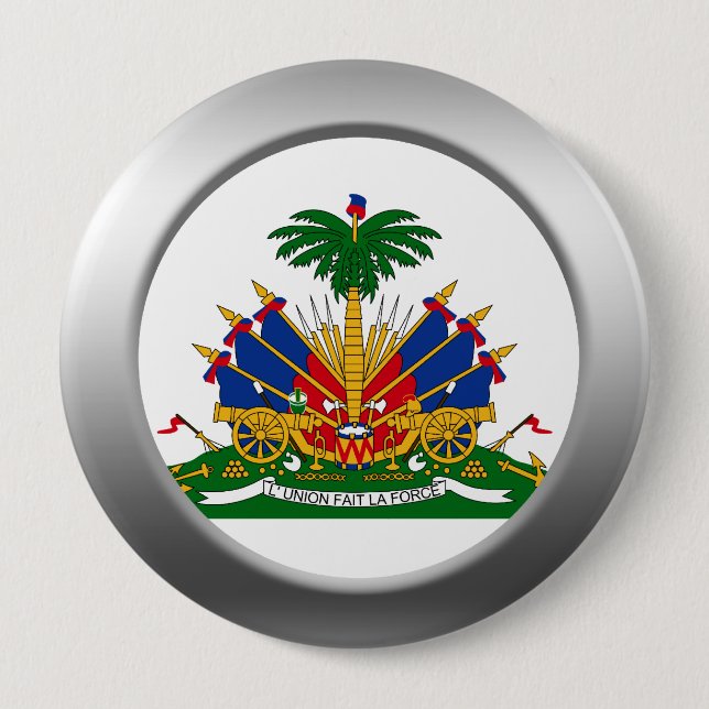 Haiti Coat of Arms Button (Front)