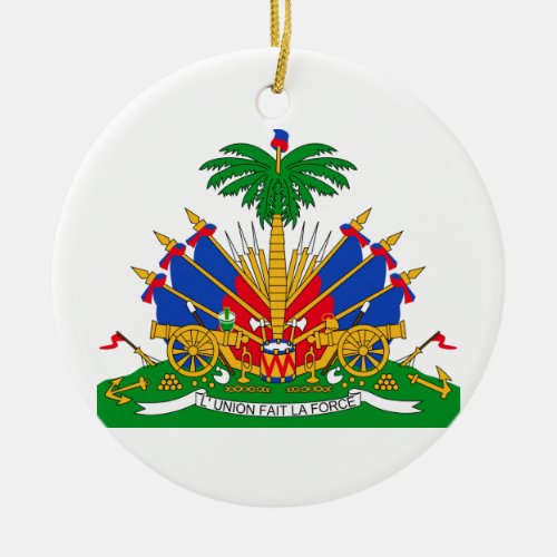 Haiti Coat of Arms Ceramic Ornament