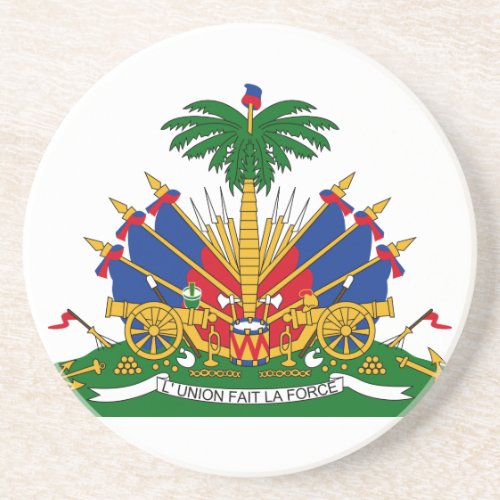 Haiti Coat Of Arms Coaster