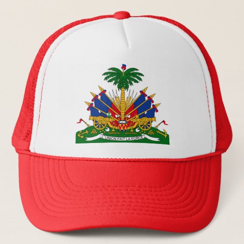Haiti Coat of Arms detail Trucker Hat