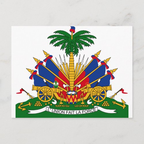 Haiti Coat of arms HT Postcard