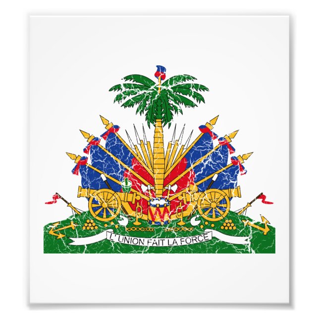 Haiti Coat Of Arms Photo Print (Front)