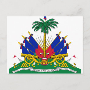 Haiti coat of arms postcard