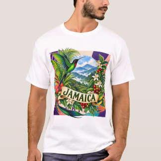 Haiti Contemporary Caribbean Collage T-Shirt