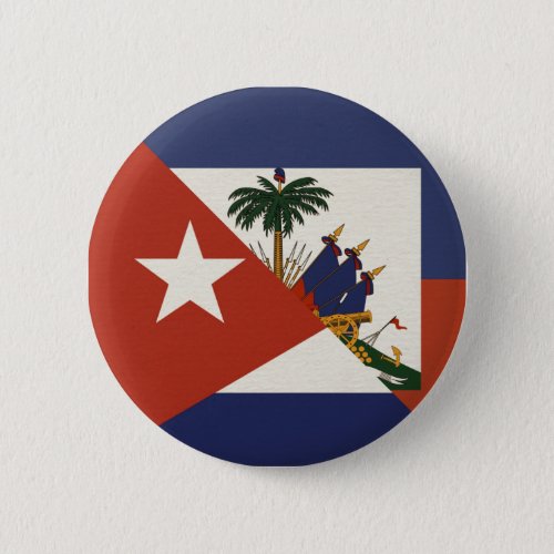 Haiti Cuba Flag  Haitian Cuban Ayiti Cubano Button