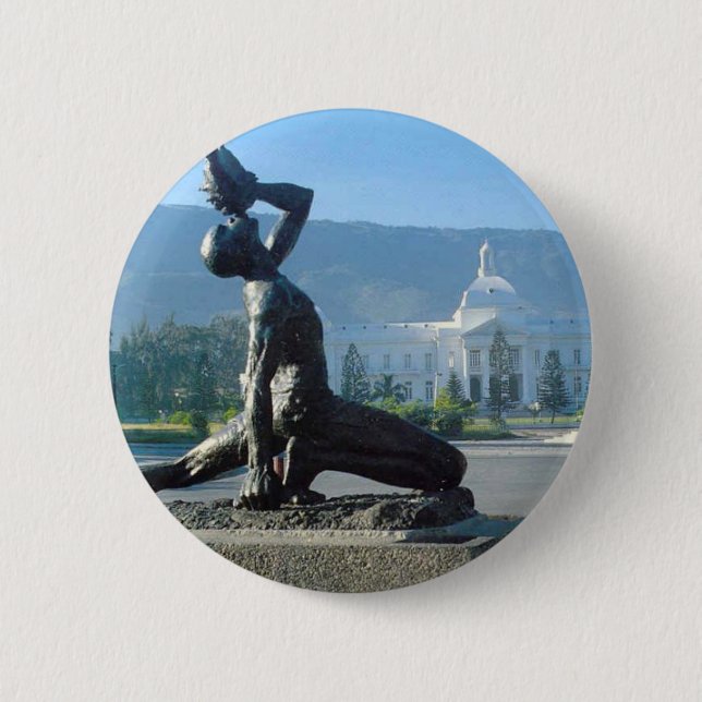 HAITI EARTHQUAKE RELIEF PINBACK BUTTON (Front)