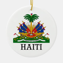 HAITI - emblem/coat of arms/flag/symbol Ceramic Ornament