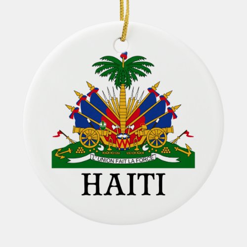 HAITI _ emblemcoat of armsflagsymbol Ceramic Ornament