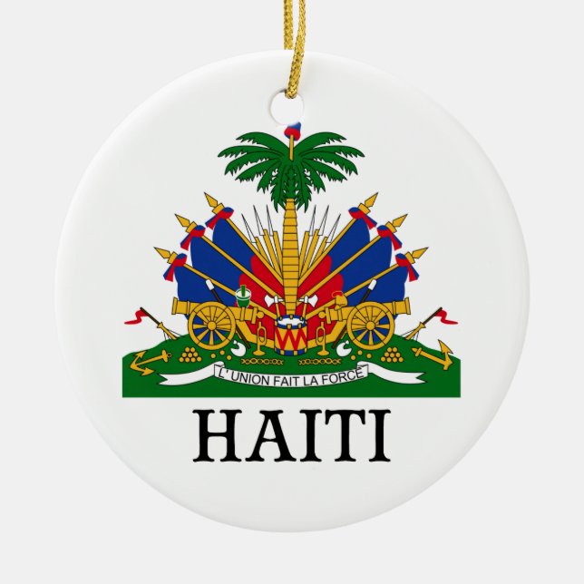 HAITI - emblem/coat of arms/flag/symbol Ceramic Ornament (Front)