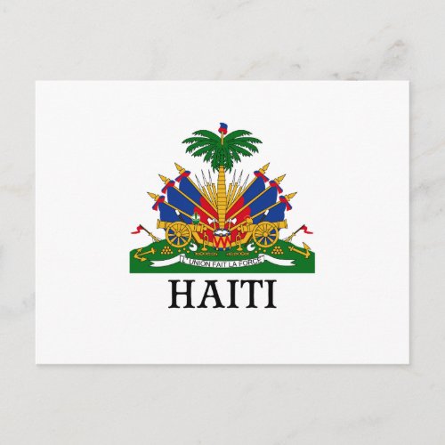 HAITI _ emblemcoat of armsflagsymbol Postcard