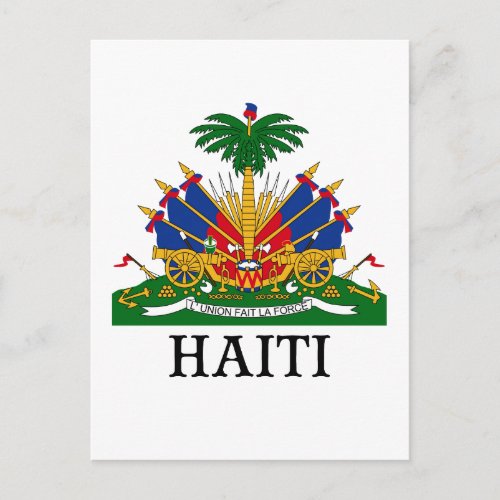 HAITI _ emblemcoat of armsflagsymbol Postcard