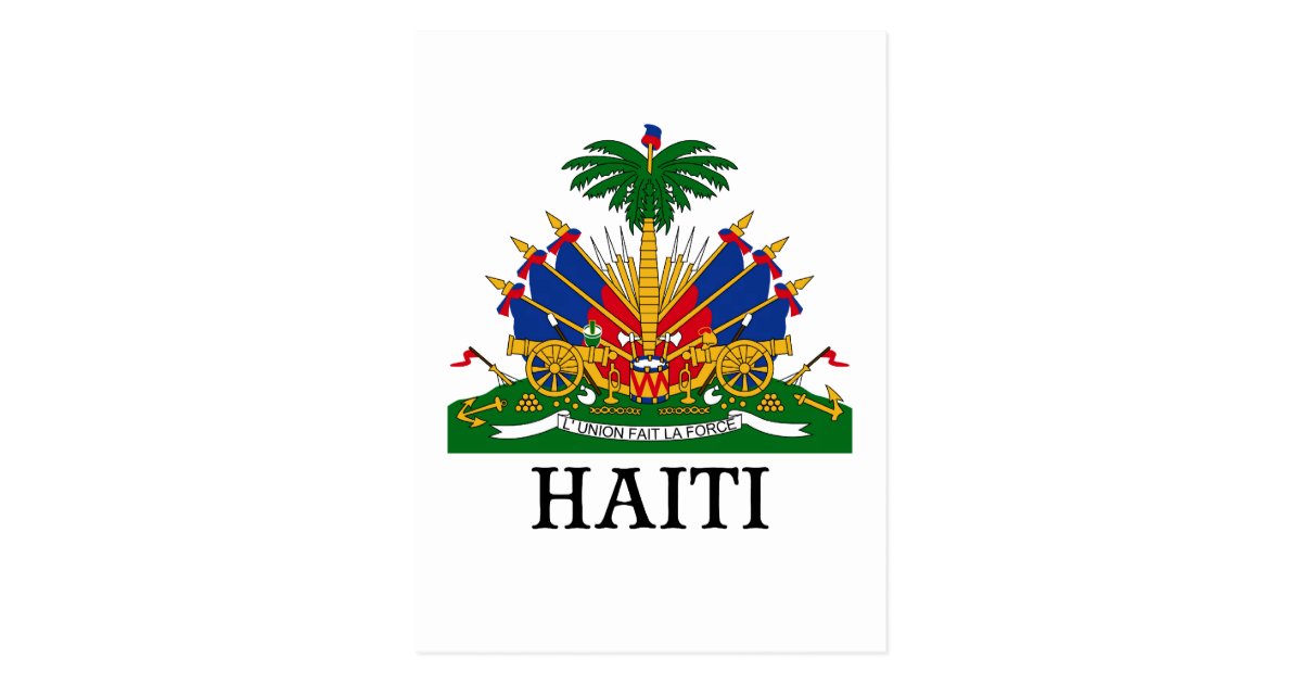 haiti emblem coat of arms flag symbol postcard zazzle.