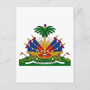 haiti emblem postcard